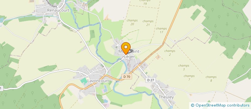 localisation de l'entreprise COMMUNE DE LAVONCOURT  LAVONCOURT