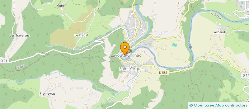 localisation de l'entreprise COMMUNE DE LAVOUTE CHILHAC  LAVOUTE-CHILHAC