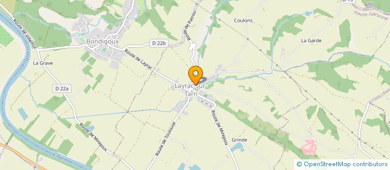 localisation de l'entreprise COMMUNE DE LAYRAC SUR TARN  LAYRAC-SUR-TARN