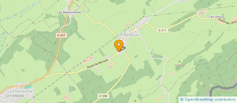 localisation de l'entreprise COMMUNE DE LE BARBOUX  LE BARBOUX