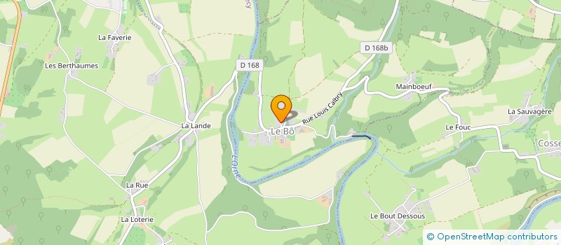 localisation de l'entreprise COMMUNE DE LE BO  LE BO