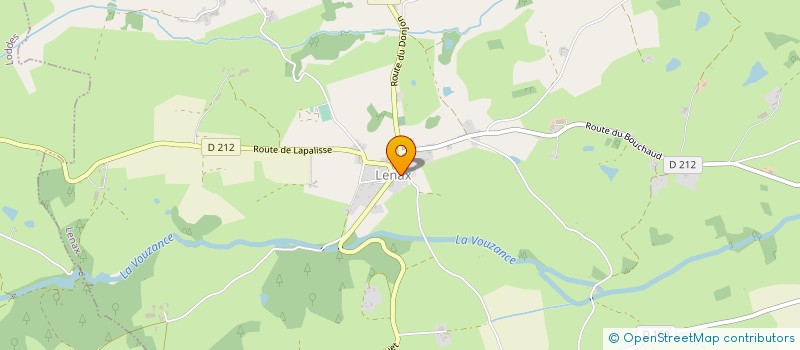 localisation de l'entreprise COMMUNE DE LE BOUCHAUD  LE BOUCHAUD