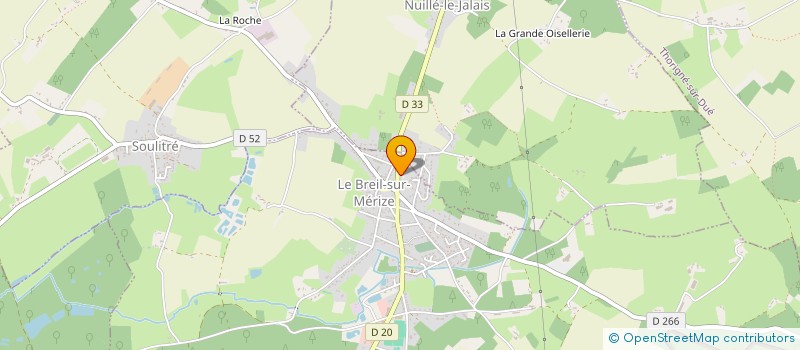 localisation de l'entreprise COMMUNE DE LE BREIL SUR MERIZE  LE BREIL-SUR-MERIZE