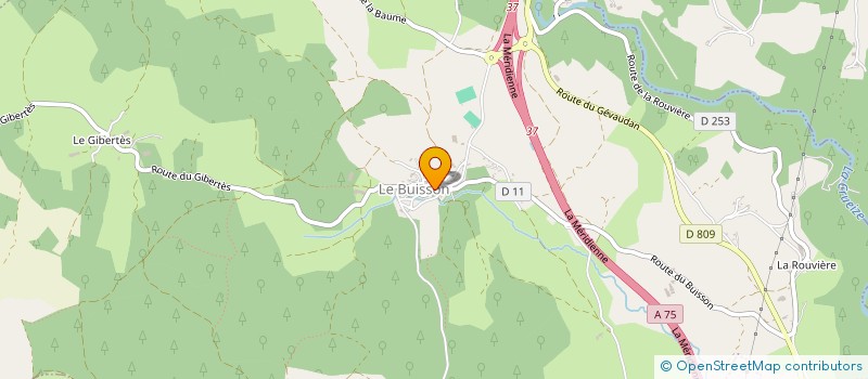 localisation de l'entreprise COMMUNE DE LE BUISSON  LE BUISSON