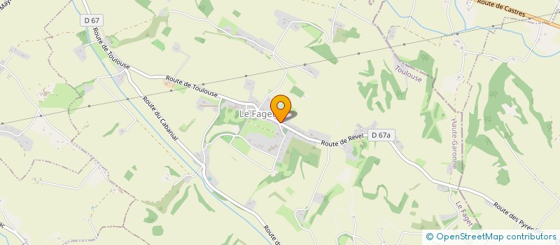 localisation de l'entreprise COMMUNE DE LE FAGET  LE FAGET