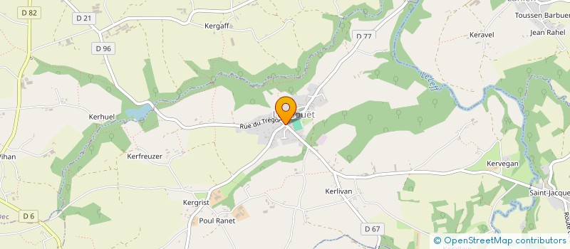 localisation de l'entreprise COMMUNE DE LE FAOUET  LE FAOUET