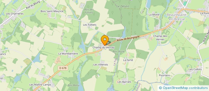 localisation de l'entreprise COMMUNE DE LE FAY  LE FAY