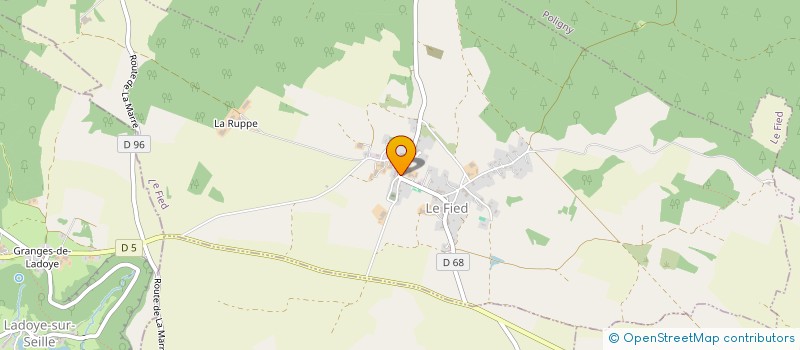 localisation de l'entreprise COMMUNE DE LE FIED  LE FIED