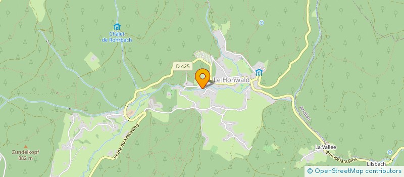 localisation de l'entreprise COMMUNE DE LE HOHWALD  LE HOHWALD