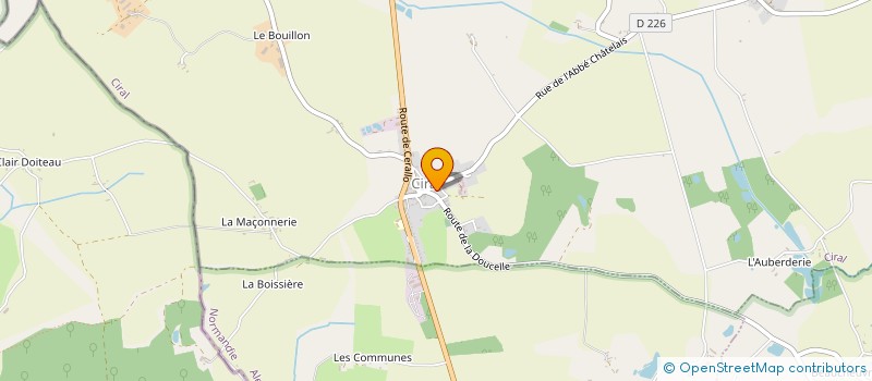 localisation de l'entreprise COMMUNE DE LE MENIL SCELLEUR à LE MENIL-SCELLEUR