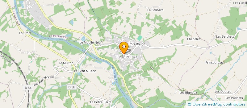 localisation de l'entreprise COMMUNE DE LE MENOUX à LE MENOUX