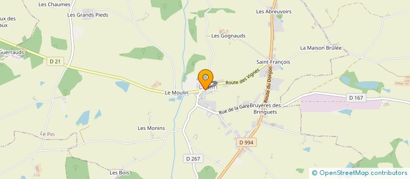 localisation de l'entreprise COMMUNE DE LE PIN à LE PIN