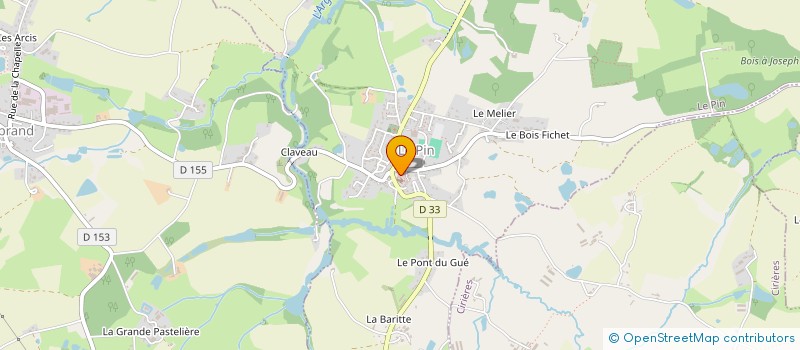 localisation de l'entreprise COMMUNE DE LE PIN  LE PIN