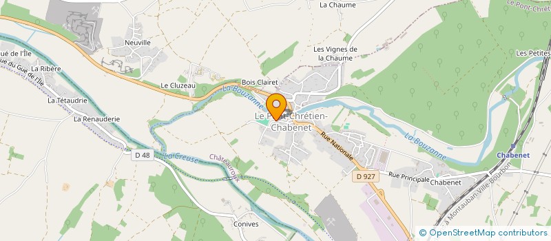localisation de l'entreprise COMMUNE DE LE PONT CHRETIEN CHABENET à LE PONT-CHRETIEN-CHABENET