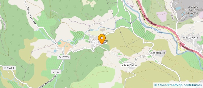 localisation de l'entreprise COMMUNE DE LE PUECH  LE PUECH