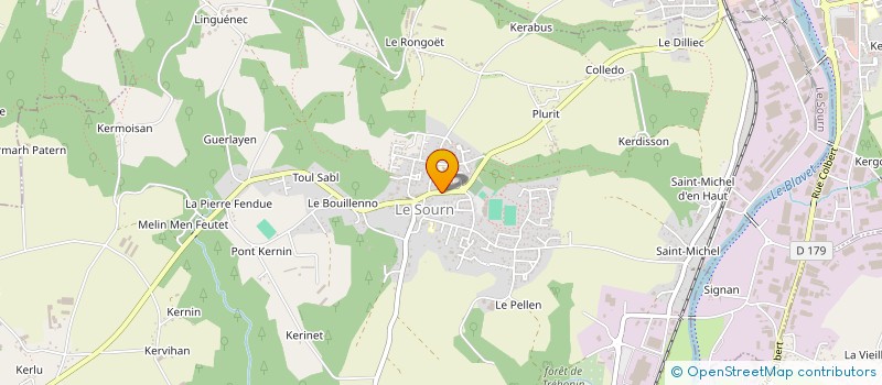 localisation de l'entreprise COMMUNE DE LE SOURN  LE SOURN