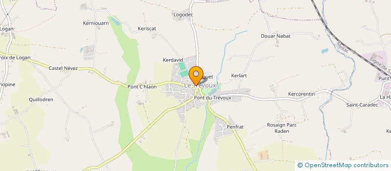 localisation de l'entreprise COMMUNE DE LE TREVOUX  LE TREVOUX