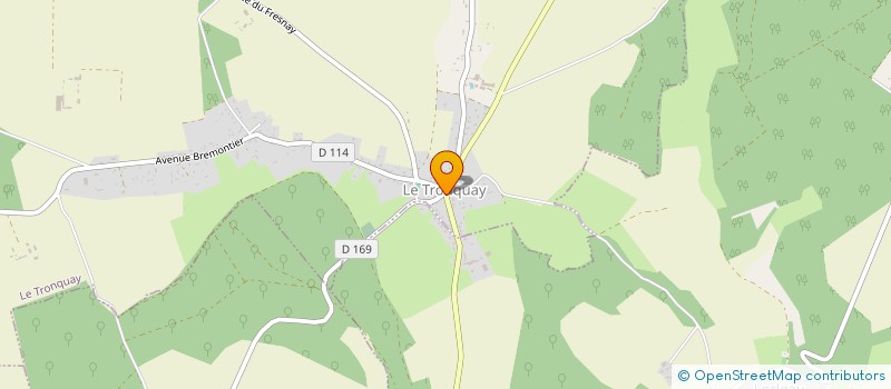 localisation de l'entreprise COMMUNE DE LE TRONQUAY  LE TRONQUAY