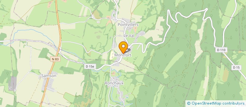 localisation de l'entreprise COMMUNE DE LE VAL à LE VAL