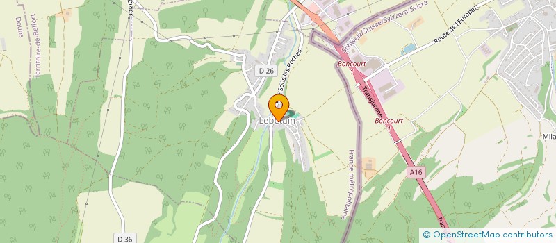 localisation de l'entreprise COMMUNE DE LEBETAIN à LEBETAIN