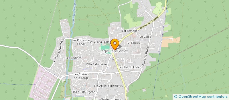 localisation de l'entreprise COMMUNE DE LEGE CAP FERRET  LEGE-CAP-FERRET