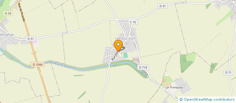 localisation de l'entreprise COMMUNE DE LEHAUCOURT  LEHAUCOURT