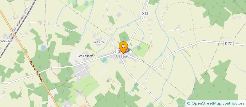 localisation de l'entreprise COMMUNE DE LEIGNE SUR USSEAU  LEIGNE-SUR-USSEAU