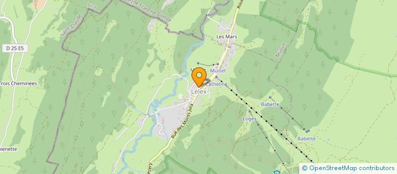 localisation de l'entreprise COMMUNE DE LELEX  LELEX