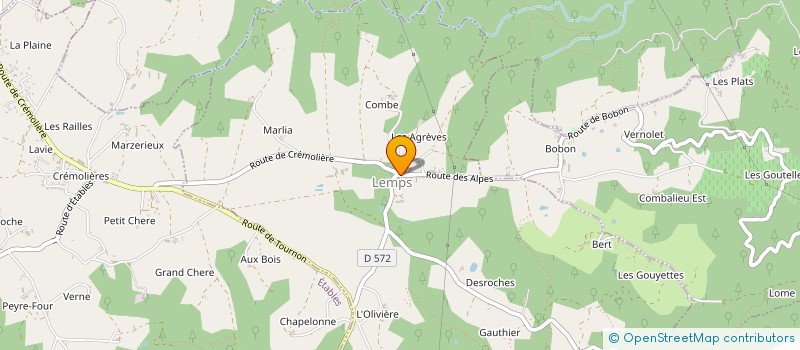 localisation de l'entreprise COMMUNE DE LEMPS  LEMPS