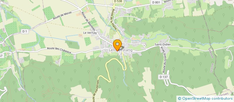 localisation de l'entreprise COMMUNE DE LENS-LESTANG  LENS-LESTANG