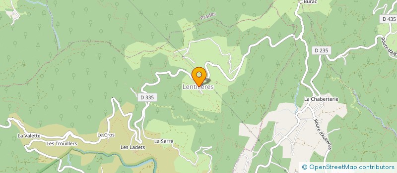 localisation de l'entreprise COMMUNE DE LENTILLERES  LENTILLERES