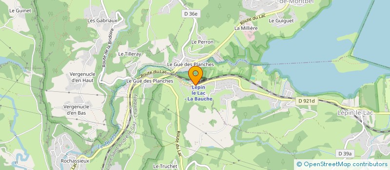 localisation de l'entreprise COMMUNE DE LEPIN LE LAC  LEPIN-LE-LAC