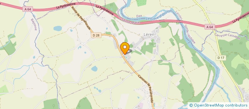 localisation de l'entreprise COMMUNE DE LEREN  LEREN