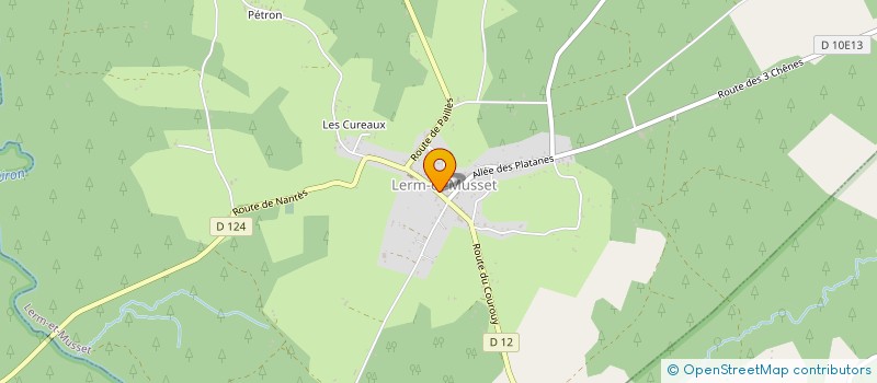 localisation de l'entreprise COMMUNE DE LERM ET MUSSET  LERM-ET-MUSSET