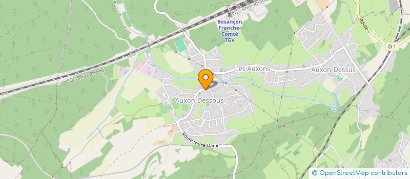 localisation de l'entreprise COMMUNE DE LES AUXONS à LES AUXONS