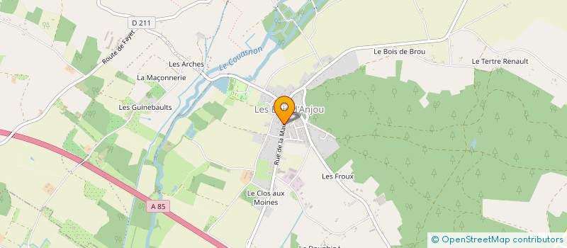 localisation de l'entreprise COMMUNE DE LES BOIS D'ANJOU à LES BOIS D'ANJOU