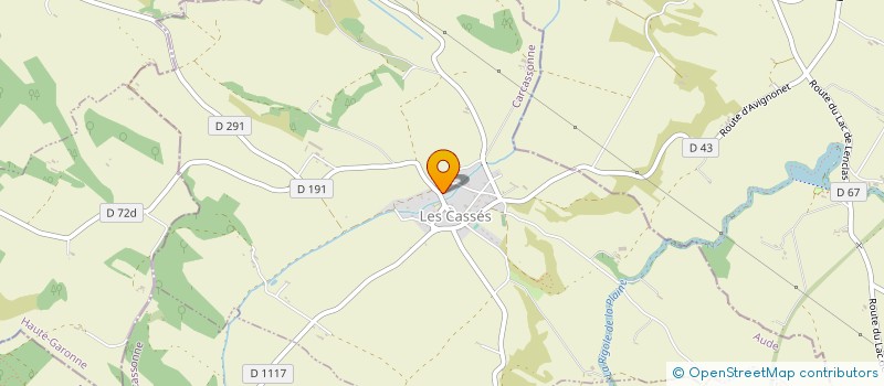 localisation de l'entreprise COMMUNE DE LES CASSES  LES CASSES