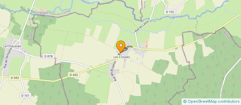 localisation de l'entreprise COMMUNE DE LES CROUTES  LES CROUTES