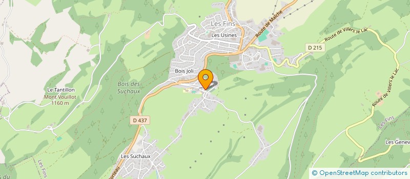 localisation de l'entreprise COMMUNE DE LES FINS  LES FINS