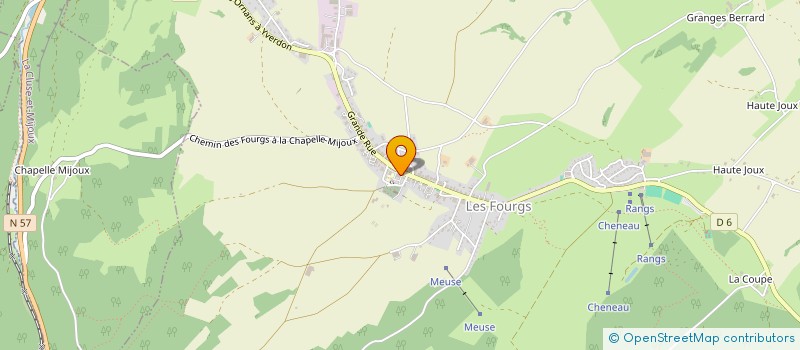 localisation de l'entreprise COMMUNE DE LES FOURGS  LES FOURGS