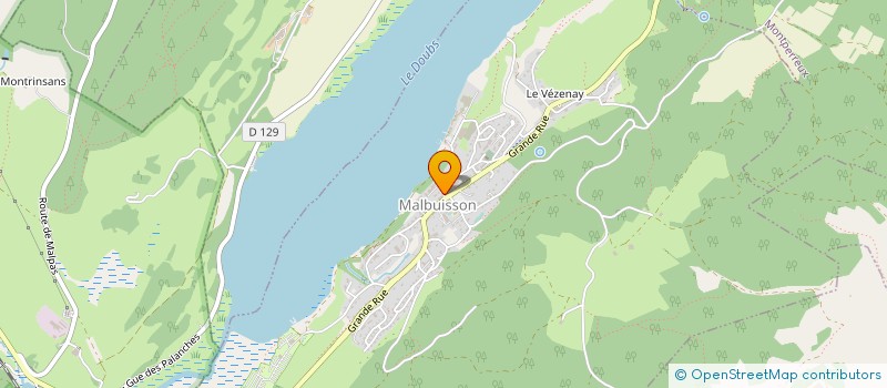 localisation de l'entreprise COMMUNE DE LES GRANGETTES  LES GRANGETTES