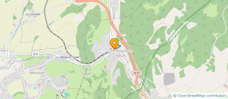 localisation de l'entreprise COMMUNE DE LES HOPITAUX-NEUFS  LES HOPITAUX-NEUFS