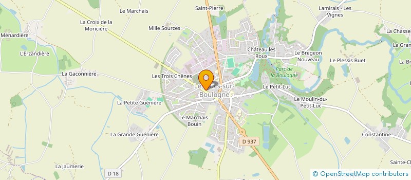 localisation de l'entreprise COMMUNE DE LES LUCS SUR BOULOGNE  LES LUCS-SUR-BOULOGNE