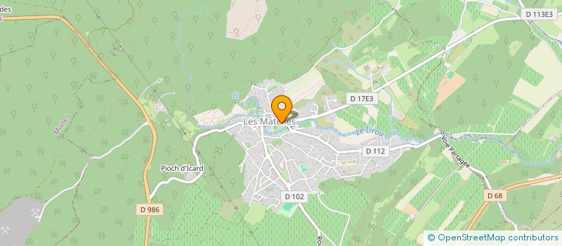 localisation de l'entreprise COMMUNE DE LES MATELLES  LES MATELLES