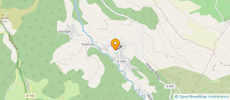 localisation de l'entreprise COMMUNE DE LES PLANS à LES PLANS