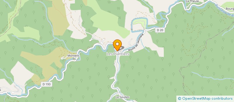 localisation de l'entreprise COMMUNE DE LES PLANTIERS  LES PLANTIERS