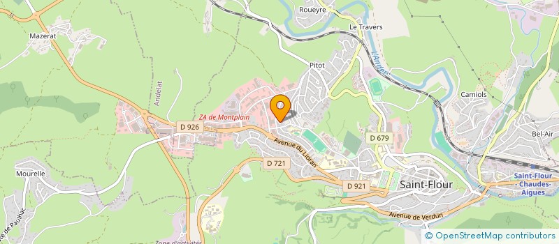 localisation de l'entreprise COMMUNE DE LES TERNES à LES TERNES