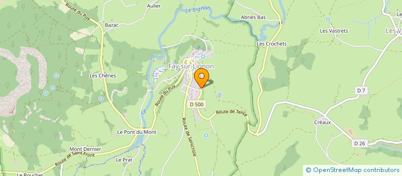 localisation de l'entreprise COMMUNE DE LES VASTRES  LES VASTRES