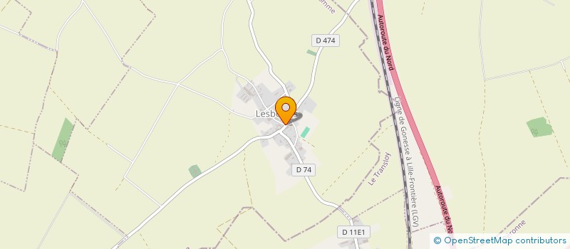 localisation de l'entreprise COMMUNE DE LESBOEUFS  LESBUFS