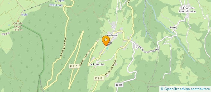 localisation de l'entreprise COMMUNE DE LESCHAUX  LESCHAUX